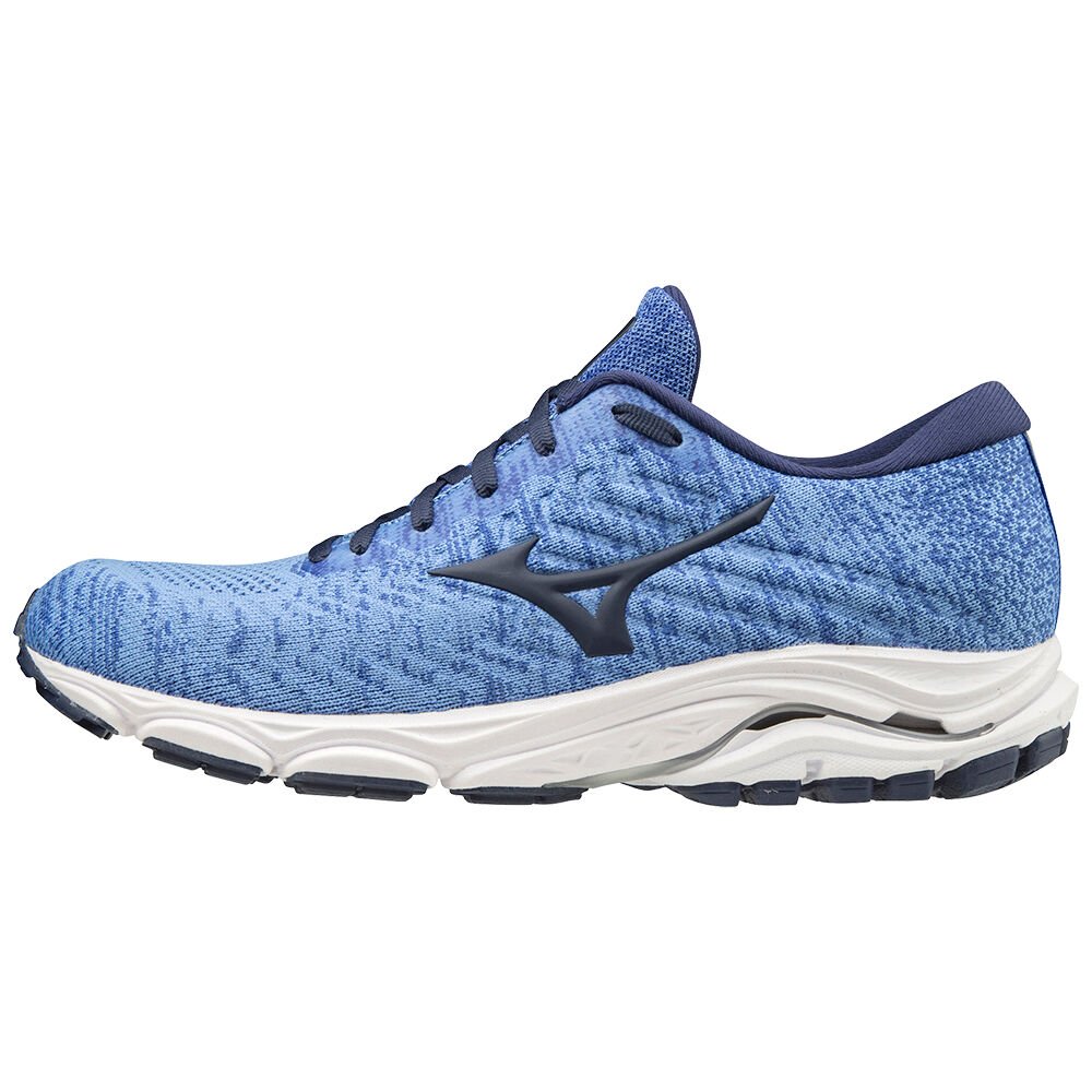 Mizuno Women's Running Shoes Wave Inspire Waveknit Blue - ROJIABY-14